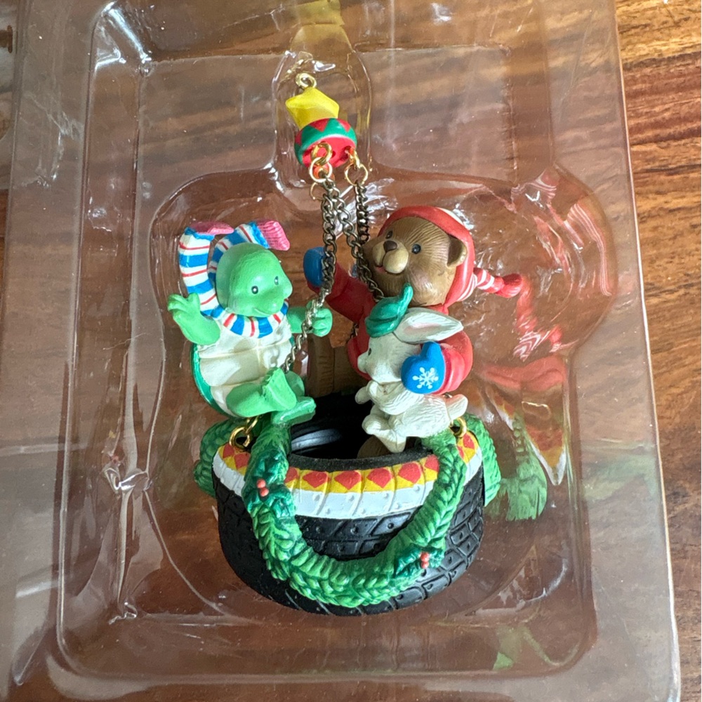 BUY 1 get 1 FREE - CARLTON Heirloom Christmas Ornament “Swinging Into Christmas”